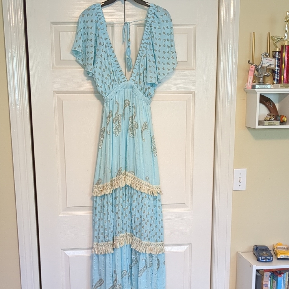 Zuri Tiered Maxi Dress OS